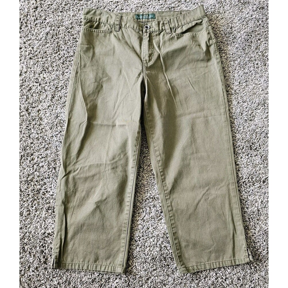 Lauren Ralph Lauren Jean Capris Womens 6 LRL Capri Casual Size 32x21 Green